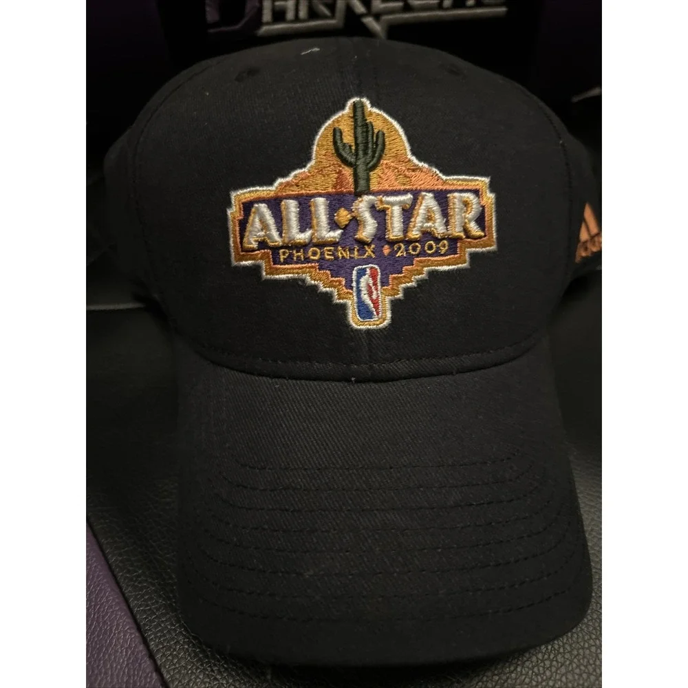 2009 NBA All-Star Game Phoenix Adidas Hat Cap ASG Black Strap‎ Back Adjustable